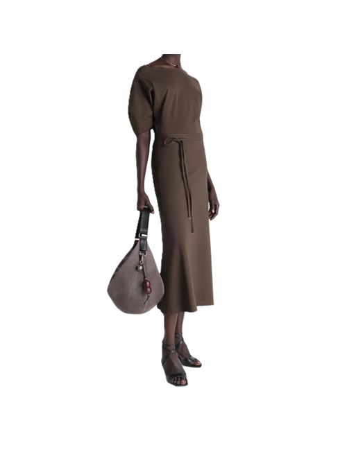 Lemaire ABITO CON SPALLE SCOPERTE IN JERSEY DI COTONE E LINO PESANTE Lemaire | DR1147 LJ1010BR512 RISTRETTO